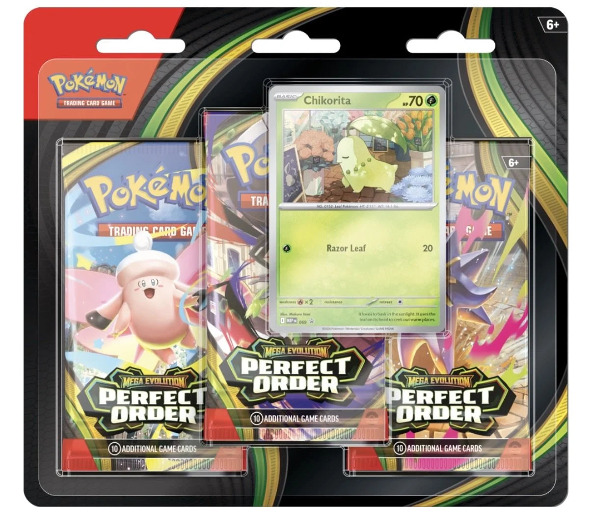 Perfect order 3 pack blister (random art)