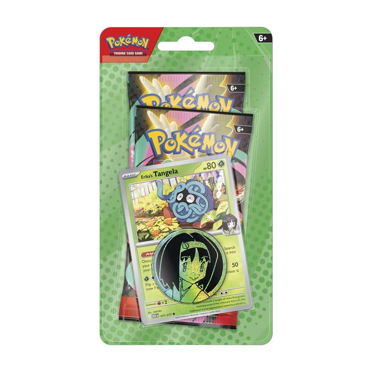 Pokemon TCG: Mega Evolution - Ascended Heroes 2-Pack Blister Pack (Erika)